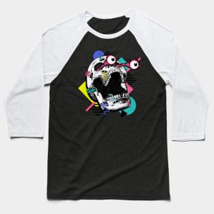 Crazy Skull Baseball T-Shirt